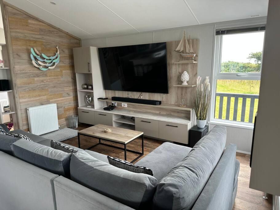 Modern Lodge With Amazing Views New Quay Kültér fotó